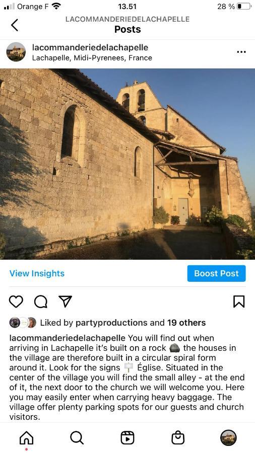B&B La Commanderie De Lachapelle Lachapelle  ภายนอก รูปภาพ